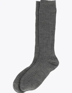 Finse Hike Sokk 2pk Mellomhøy ribbestrikket ullsokk