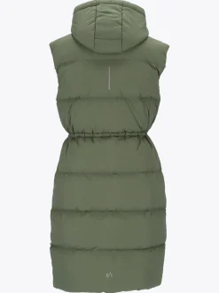 Mode Eva Puffy Vest D Lang vattert vest til dame