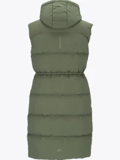 Mode Eva Puffy Vest D Lang vattert vest til dame