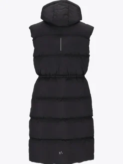 Mode Eva Puffy Vest D Lang vattert vest til dame