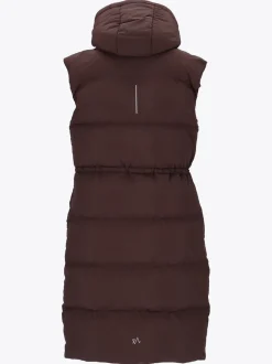 Mode Eva Puffy Vest D Lang vattert vest til dame