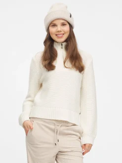 Mode HZ Strikk D Myk strikkegenser i ullblanding med halfzip