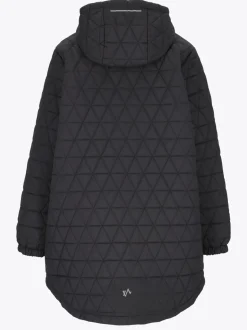 Mode Quilted Anorak D Quiltet anorakk i oversized fasong