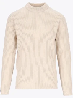 Mode Rib RN Sweater U Ribbestrikket genser i ullblanding